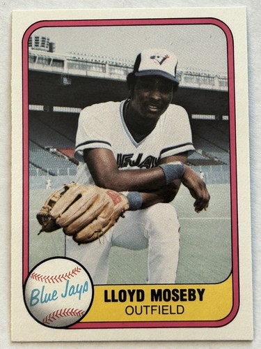 Lloyd moseby 1981 fleer - lloyd,