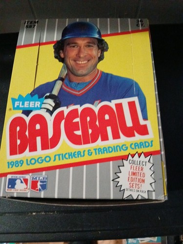 Fleer baseball box 1989 - box,