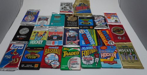 Sealed sports cards - cards, packs