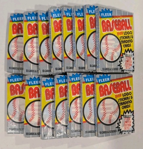 1989 fleer mlb wax - fleer, pack