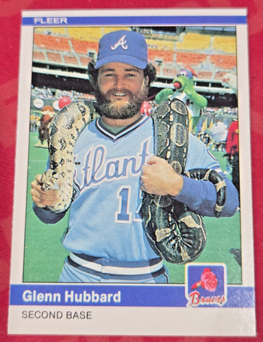 Glenn hubbard 1984 fleer - glenn,